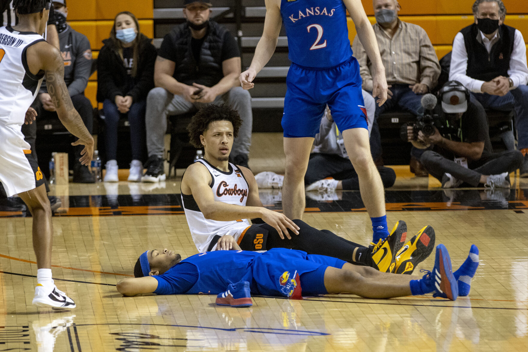 Kansas Oklahoma St Basketball